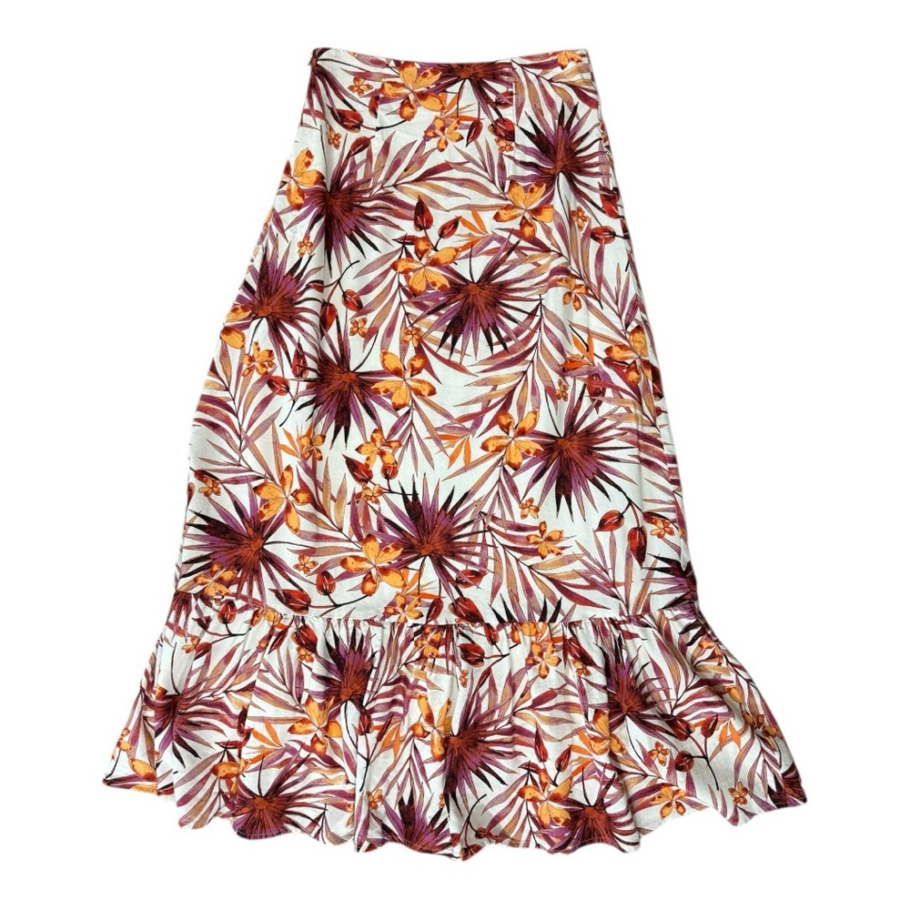 LULU’S | Island Experience Tropical Print Maxi Skirt and Top Set, Size Small - Picture 3 of 9
